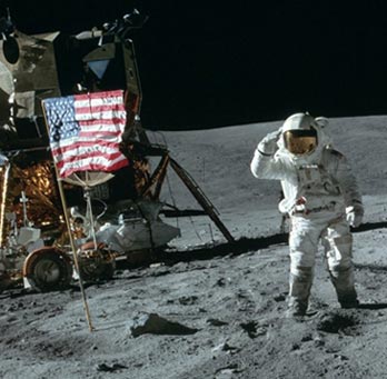 Apollo astronaut Charles Duke walked on the moon in 1972.