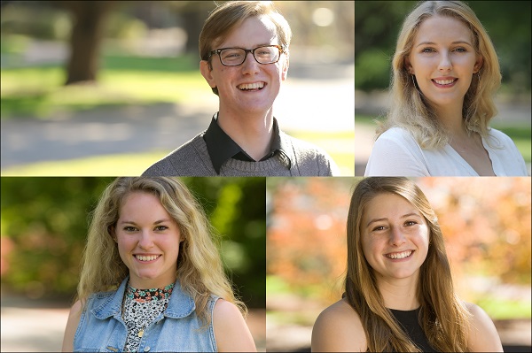Fulbright Four, Elias Eells, Sami Strickland, Kelly Rae, Julia Roberts, 600x399